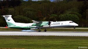 Widerøe - Bombardier Q400NG - Landing - Stavanger lufthavn