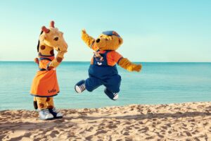 Sunwing Sandy bay beach - Kypros - Lollo & Bernie - maskotter - Spies - Ving - Vinggruppen