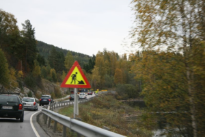 NAF -Vei - Veivedlikehold - Skilt - Norge