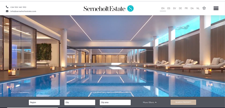 Serneholt Estate - ny nettside - 2020