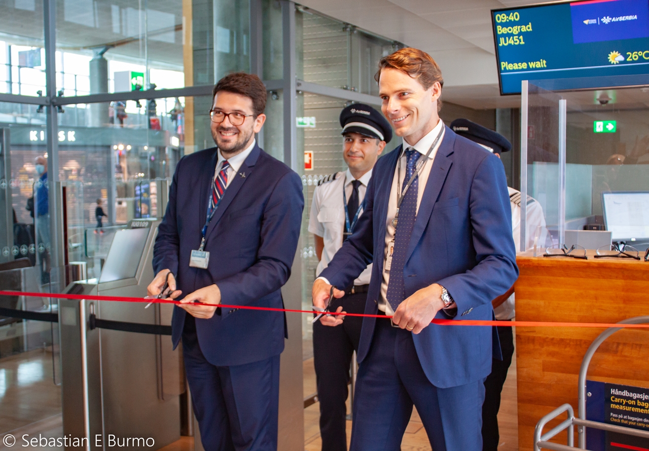 Air Serbia - ruteåpning Oslo - Beograd - juli - 2020
