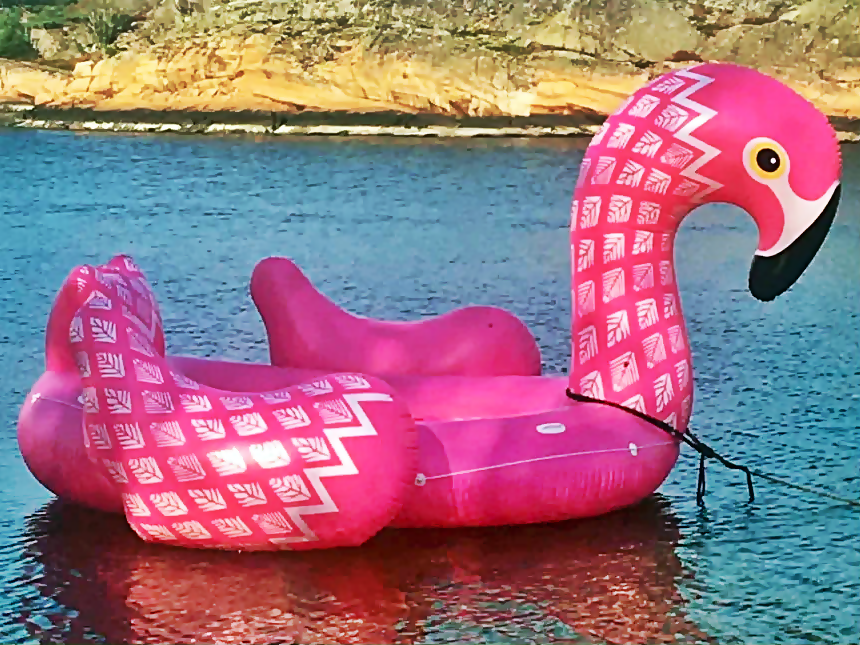 Oppblåsbar Flamingo - Gjensidige