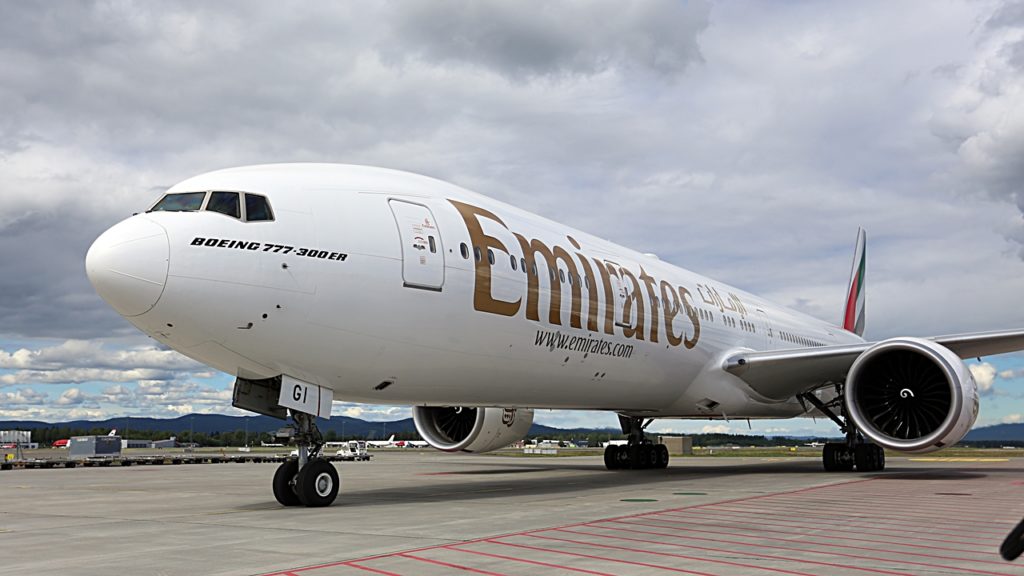 Emirates - Boeing 777-300ER - Oslo - Gardermoen - august 2020
