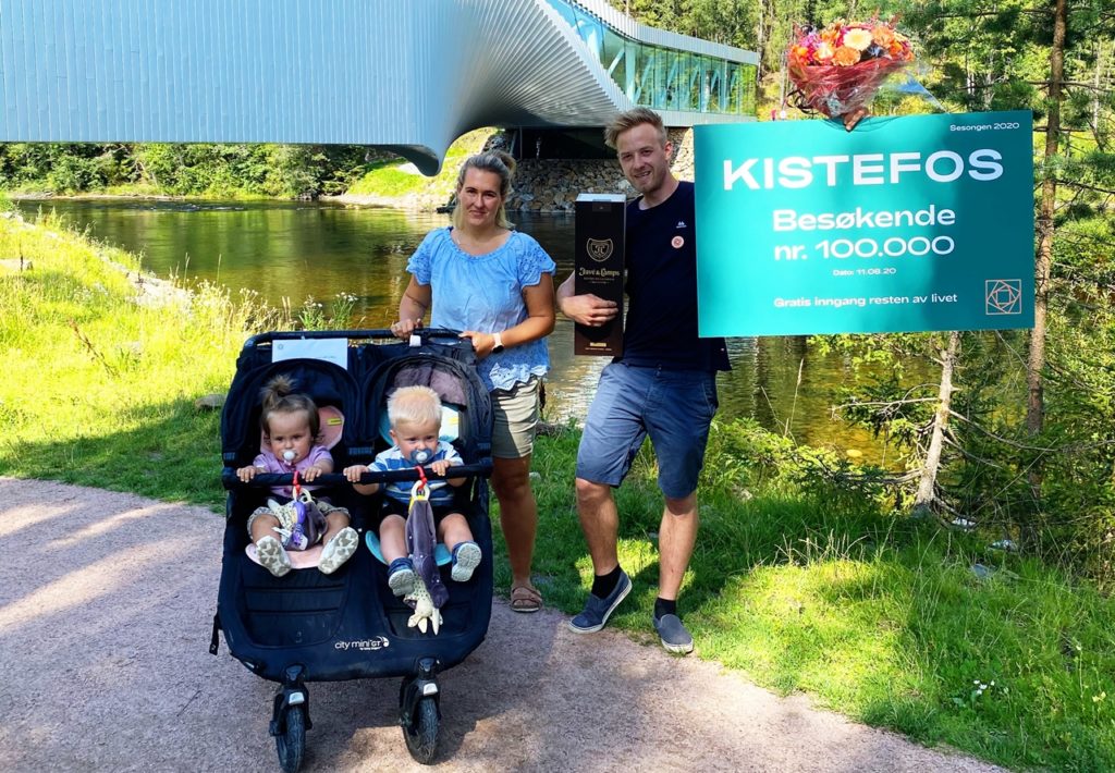 Kistefos - Besøkende nr. 100.000 - 2020