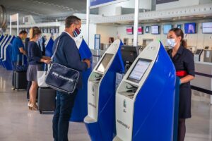 Self Service - innsjekking - Air France - Paris CDG