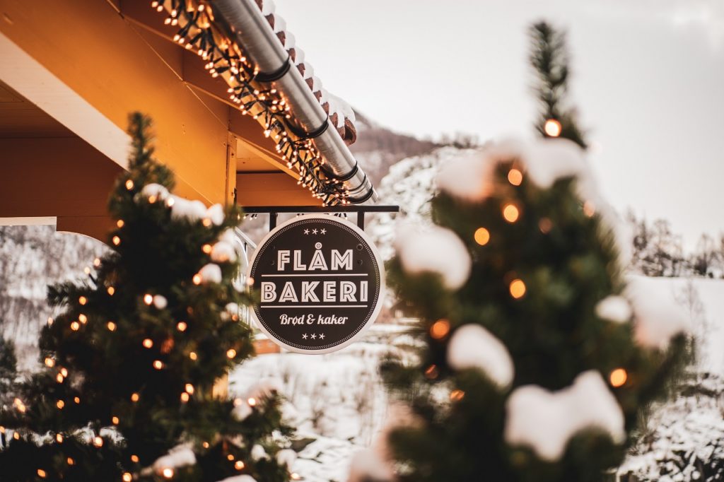 Flåm Bakeri - Flåm - Vinter - julestemning