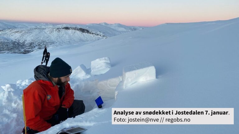 Analyse av snødekket i Jostedalen 7.januar 2020