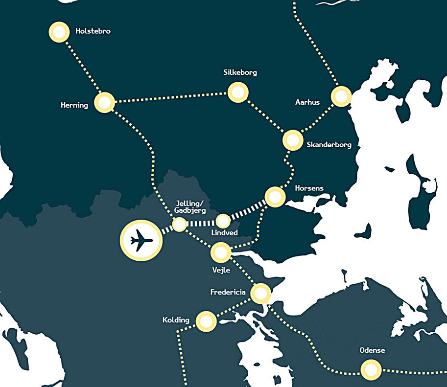 Jernbaneplaner - Tog - Billund-Aarhus