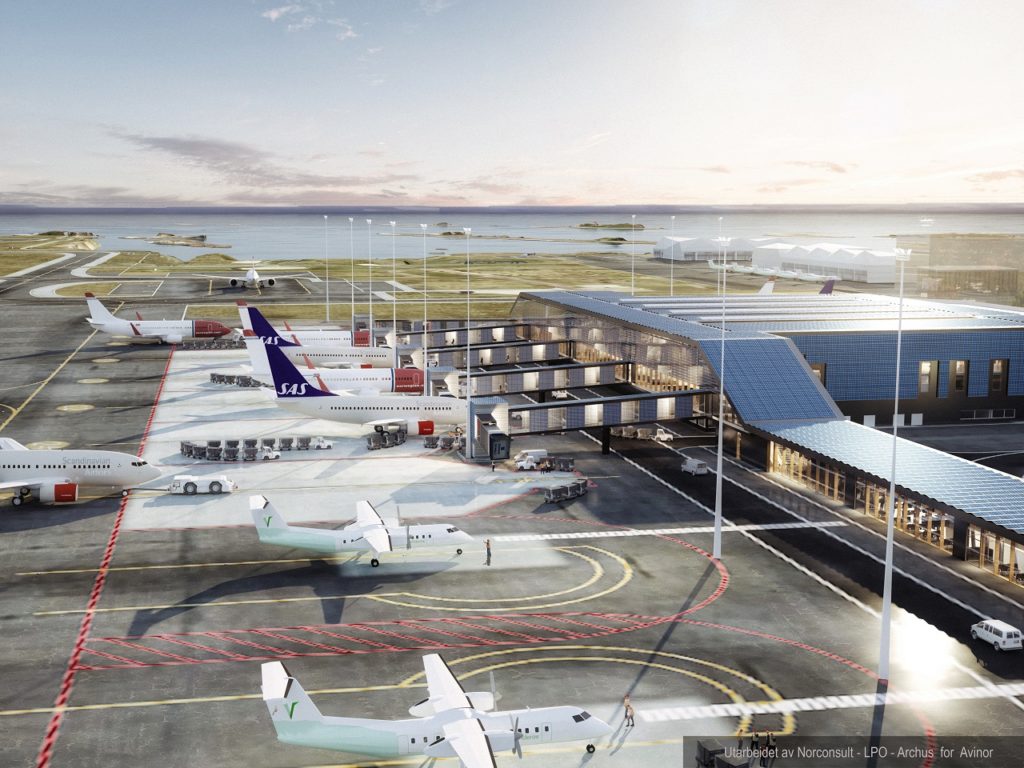 Illustrasjon - Nye Bodø lufthavn - Avinor - 2021