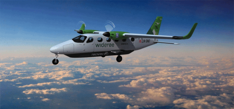 Bildestrøm - Tecnam P-Volt - El-fly - Widerøe