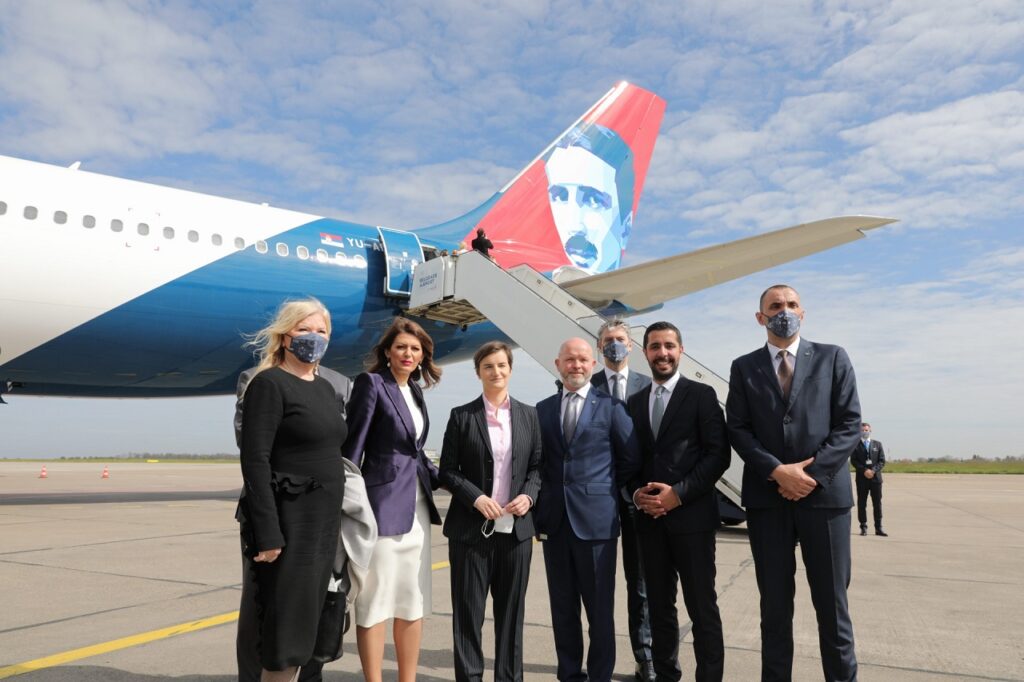Airbus A 330 - Nikola Tesla - Air Serbia - Premiere - Beograd - New York