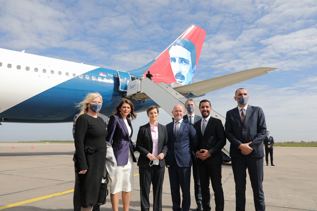Airbus A 330 - Nikola Tesla - Air Serbia - Premiere - Beograd - New York