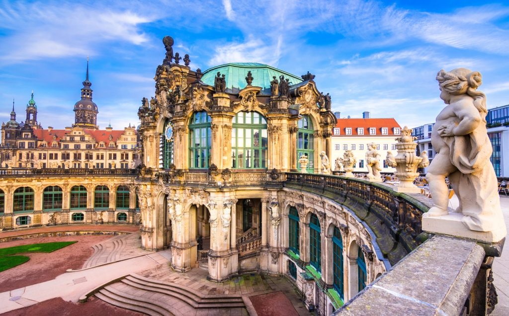 Zwinger slott - kunstgalleri og museum - Dresden - Tyskland - Tysk Turist information - Danmark