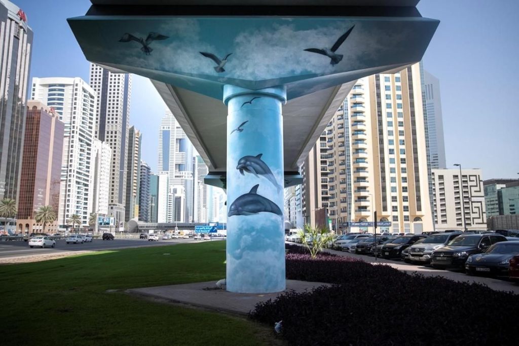 Metro art - Gatekunst - Street Art - Dubai - De forente arabiske emirater