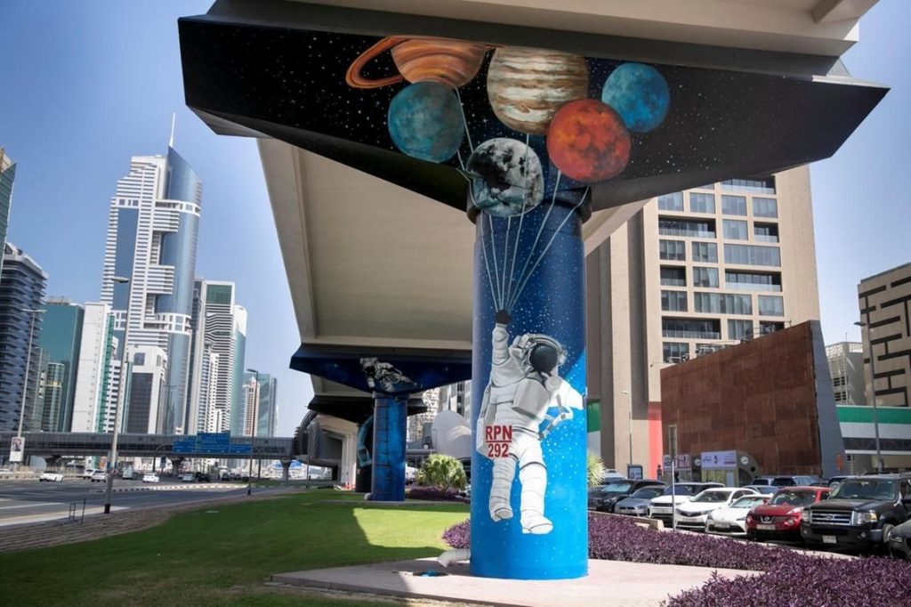 Metro art - Gatekunst - Street Art - Dubai - De forente arabiske emirater