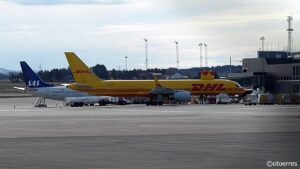 SAS- DHL - Gate - SVG - Stavanger lufthavn Sola - 2021