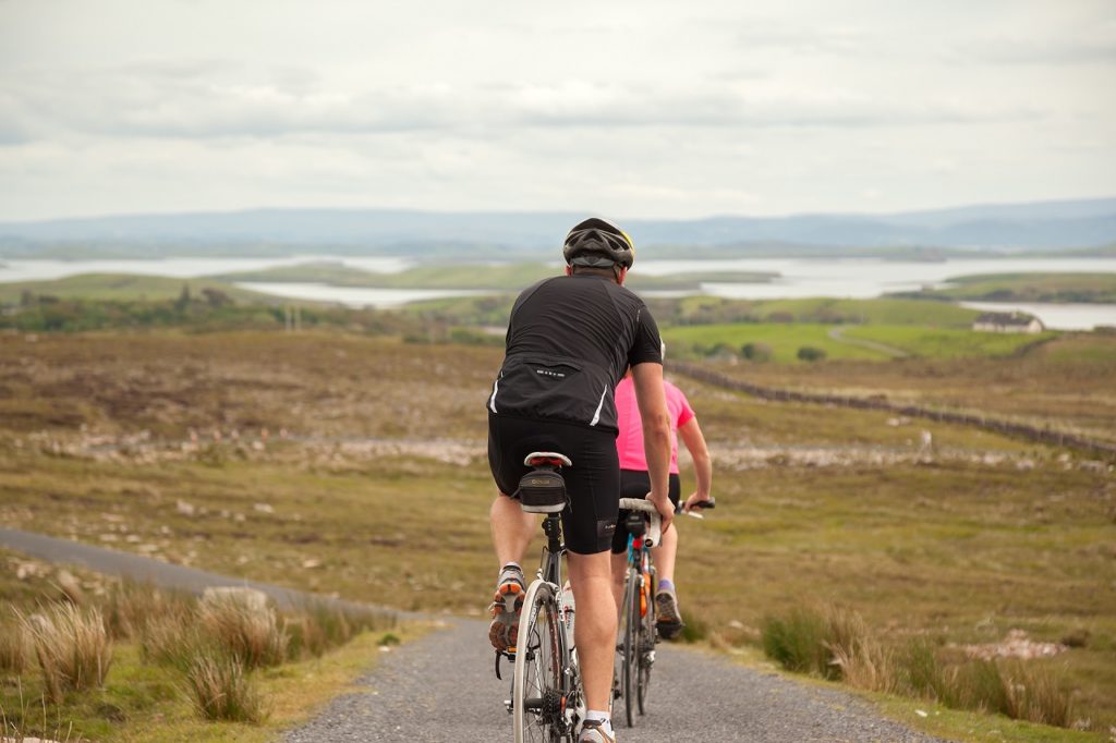 Syklist - Tre Great  Western  Greenway - Mulranney - Mayo - Irland