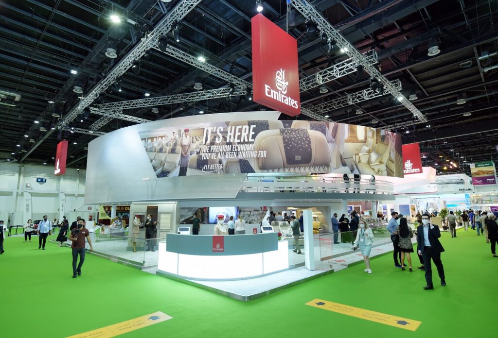 Emirates - Stand - ATM 2021 - Reisemesse - Dubai