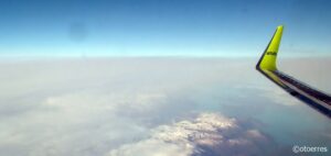 Winglets - airbaltic - Boeing 737 - Folgefonna -- Hardangerfjorden - Hordaland - Vestland fylke