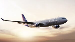 Airbus A 350 XWB - SAS - Soloppgang