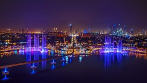 Nattestemning - The Palm Fountain - Dubai - UAE