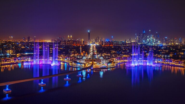 Nattestemning - The Palm Fountain - Dubai - UAE