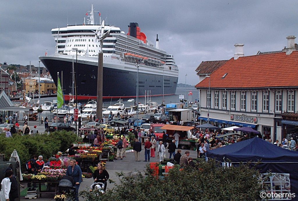 Queen Mary - Cruiseskip - Vågen - Torget - Stavanger