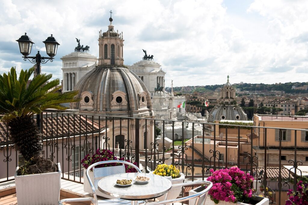 Takterrasse - Hotel Pace Helvezia - Roma - Italia