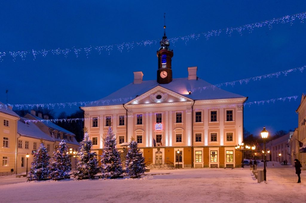 Julepynt - Torg - Rådhus - Tartu - Estland