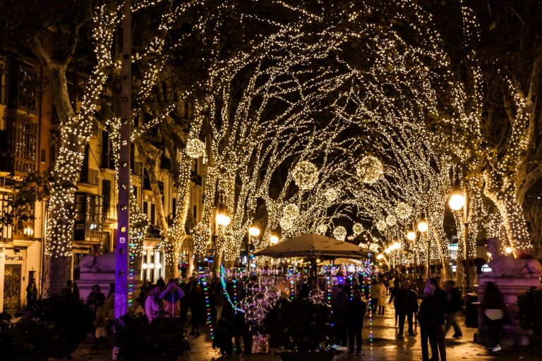 Julebelysning - Passeig del Born - Palma - Mallorca - Spania