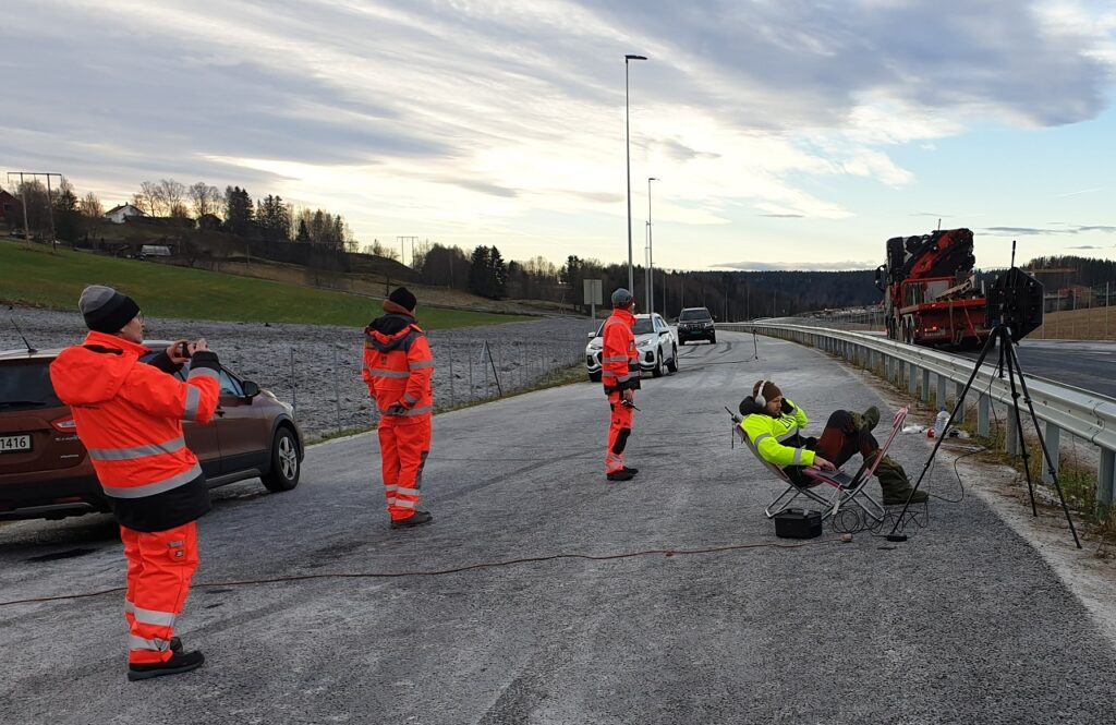 Lydsjekk - testing - kjettingbruk - tunge kjøretøy - Vegvesenet