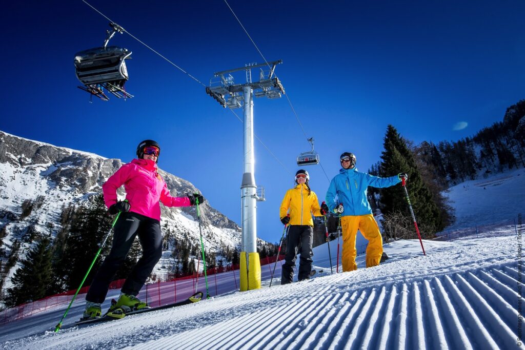 Berchtesgaden - vintersport i alperna/Berchtesgadener Land - Bayern - Tyskland