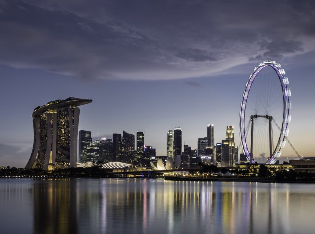 Singapore - Skyline - marina Bay - The Flyer