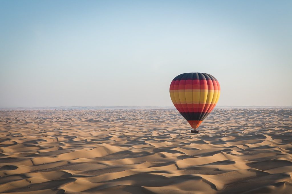 Luftballong - Ørken - Dubai
