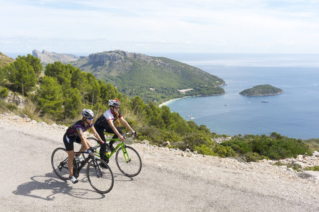 Syklister - Formentor - Mallorca - Balearene- Spania