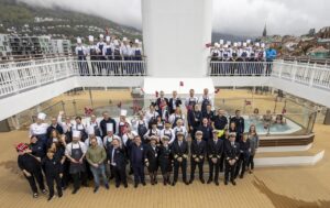 Skipsbesetning - Dekksbilde - Havila Castor - Bergen - Jomfrutur - Mai 2022