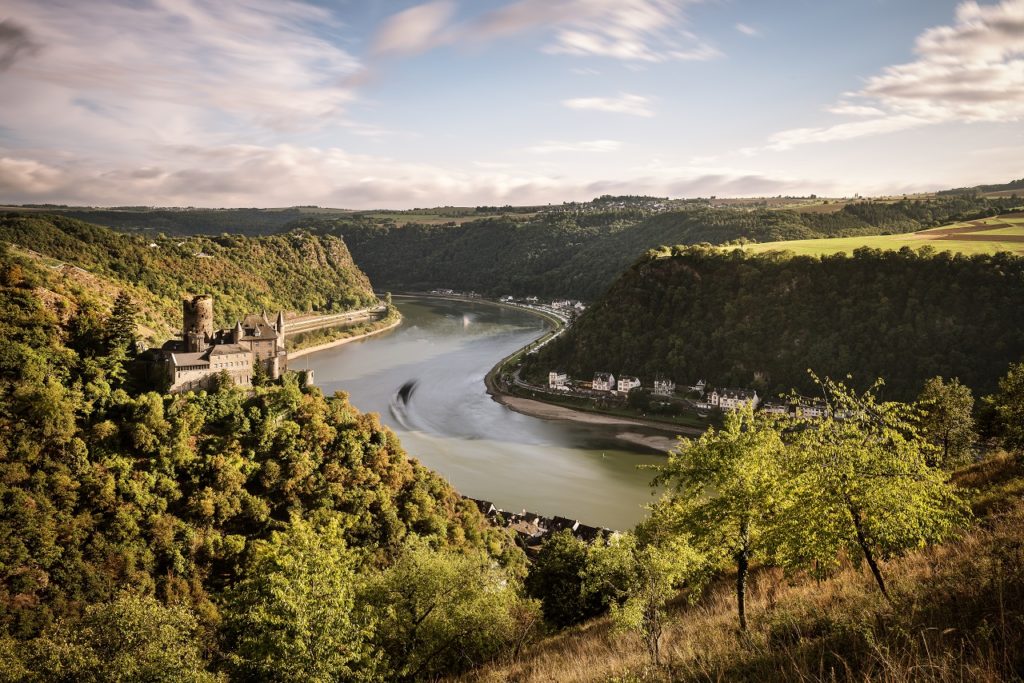 Castle Katz - UNESCO World Heritage - Rhindalen - Tyskland