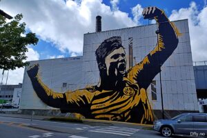 Erling Braut Håland - Veggmaleri - Pøbel - Bryne - 2022