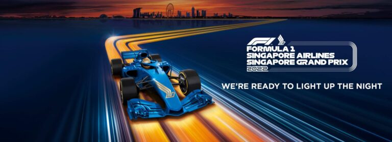 Plakat - Singapore Grand Prix Formel 1 - Singapore Airlines