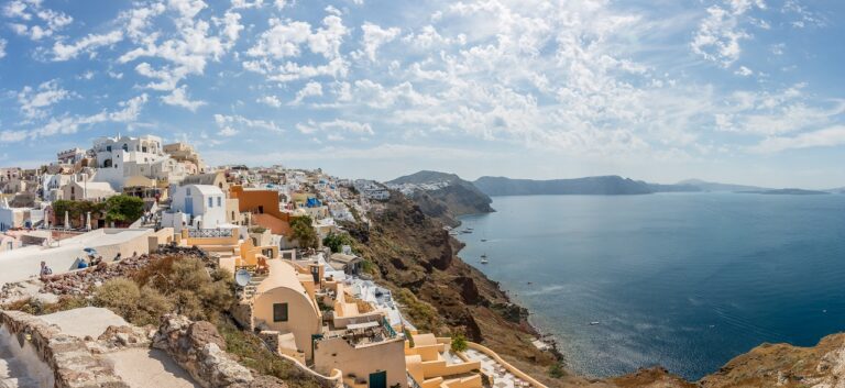 Santorini - Gresk øy - Panorama - Hellas