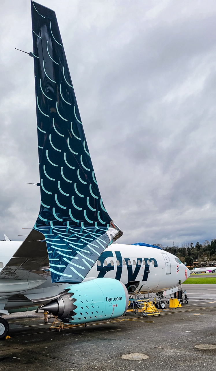 Boeing 737MAX8 - Flyr - Winglets