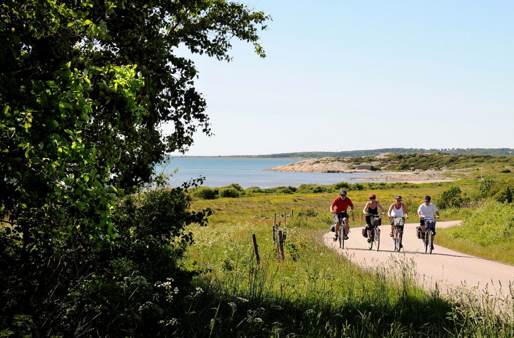 Syklister - Ugglarp - Falkenberg - Halland -Sverige - Opplev Sverige
