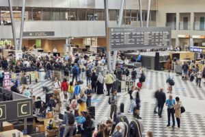 Innsjekking - avgangshall - Billund lufthavn - Airport - Jylland - Danmark