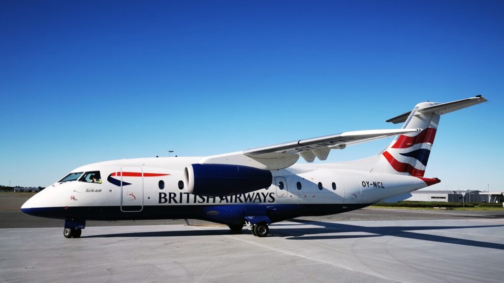 Dornier 328 jet - Sun-Air - British Airways - Billund Airport 