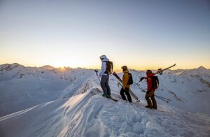 Freestyle skiing - Puddersnø - Fjelltopp - Alpene - SalzburgerLand - Østerrike