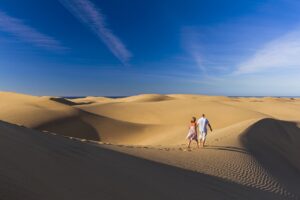 Soloppgang - Strand - Maspalomas - Gran Canaria - Kanariøyene