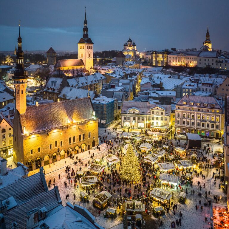 Julemarket - Rådhus - Gamleby - Vana Linn - Tallinn - Estland