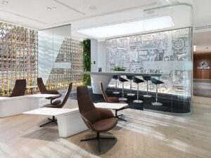 Flyplasslounge - “THE LOFT” by Brussels Airlines og Lexus - Brussel Airport - Belgia