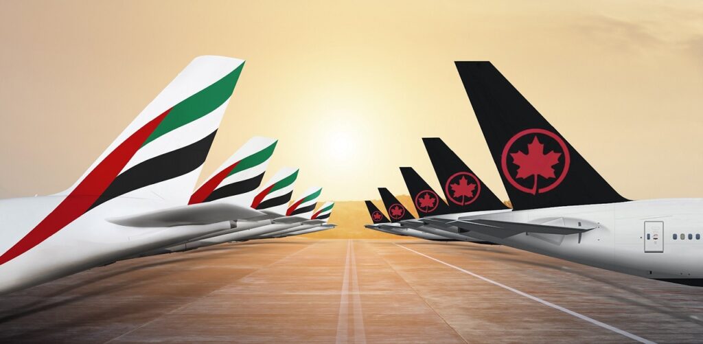 Emirates - Air Canada - Codeshare - 2022