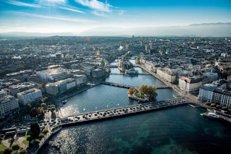 Genéve - Île Rousseau- Rhône - Sveits